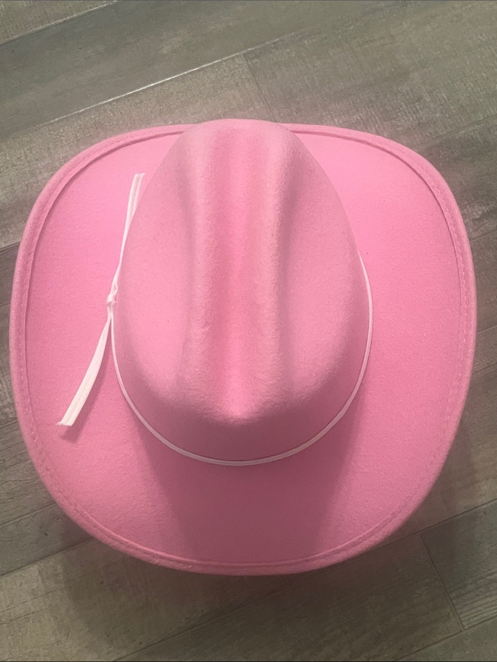 Pink Kids Cowboy Hat with White Band - Picture 5 of 10